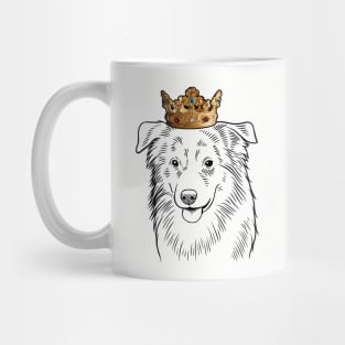 Miniature American Shepherd Dog King Queen Wearing Crown Mug